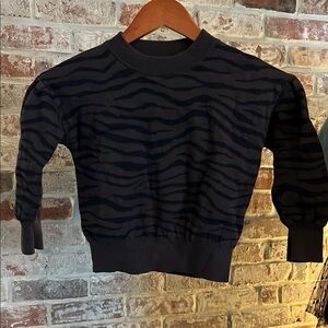 Black Zebra Print Sweater